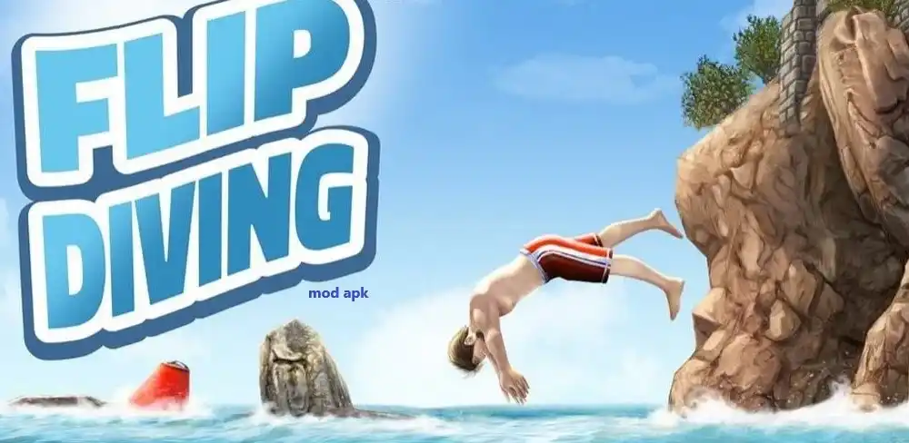 Download Flip Diving Mod Apk Unlimited Money Coins And Tickets With All Unlocked Aka Free Shopping